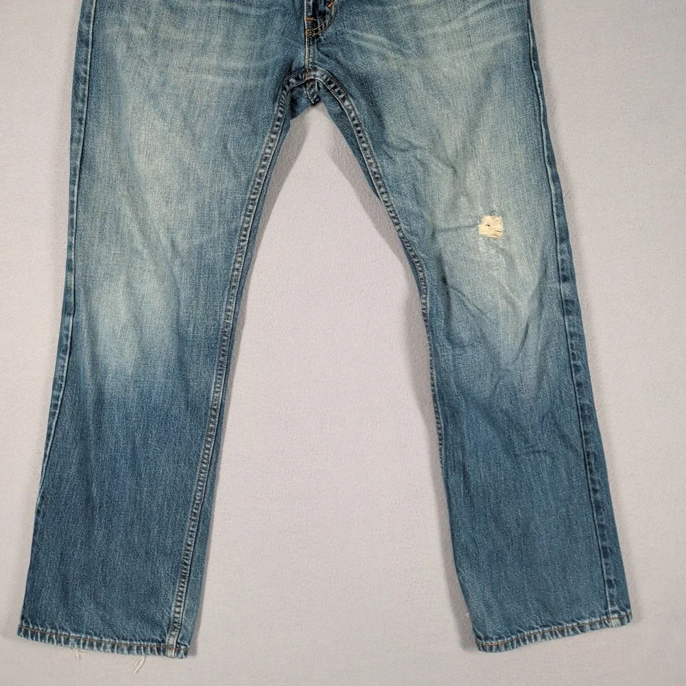 Levi's 514 Jeans Mens 34x32 Blue Straight Fit Denim Workwear Casual Everyday